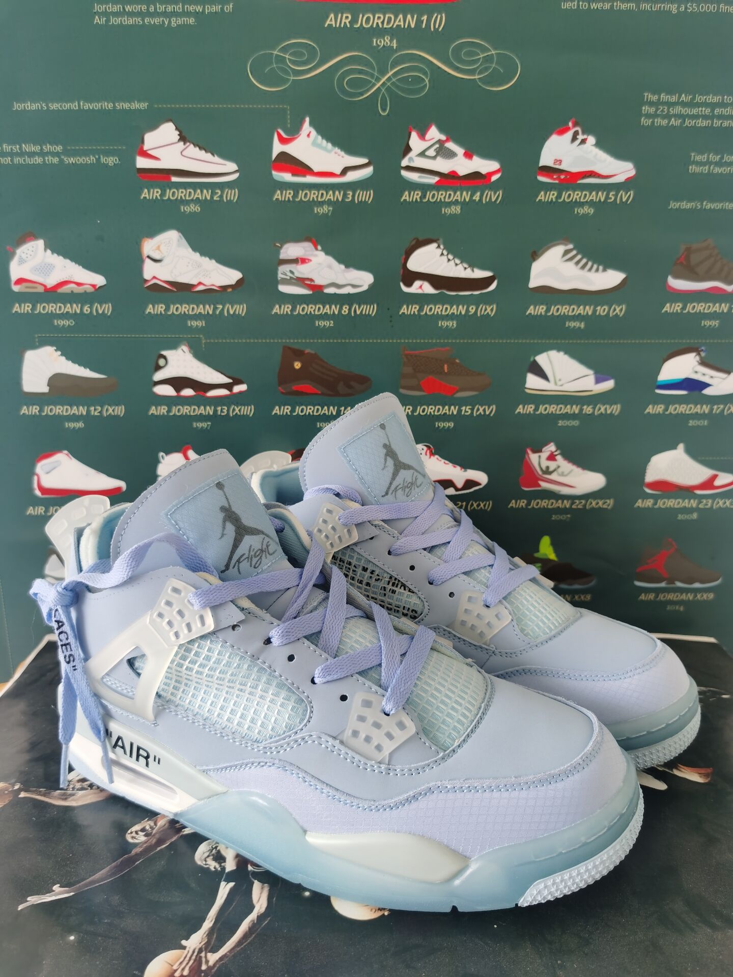 Original Air Jordan 4 Baby Blue